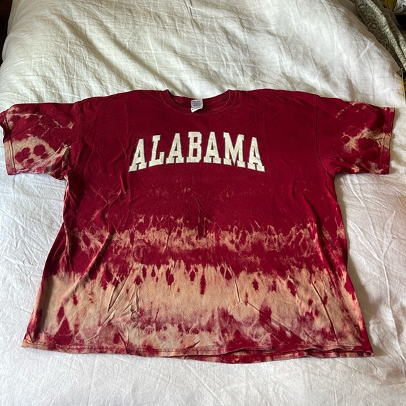 University of Alabama hand dyed Tie-Dye T-Shirt - Picture 1 of 7